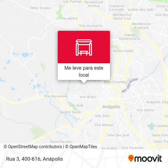 Rua 3, 400-616 mapa