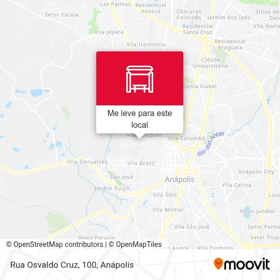 Rua Osvaldo Cruz, 100 mapa