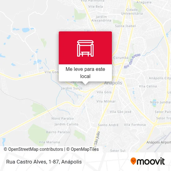Rua Castro Alves, 1-87 mapa