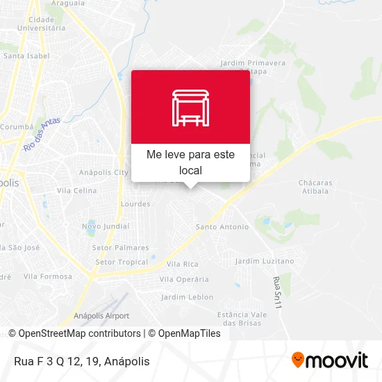 Rua F 3 Q 12, 19 mapa