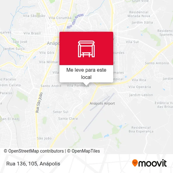 Rua 136, 105 mapa