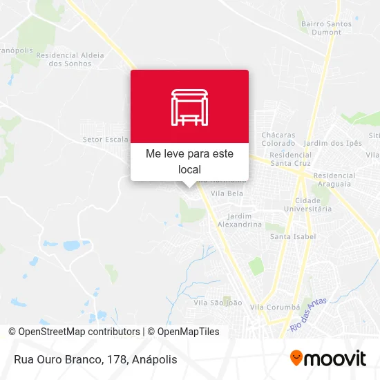 Rua Ouro Branco, 178 mapa