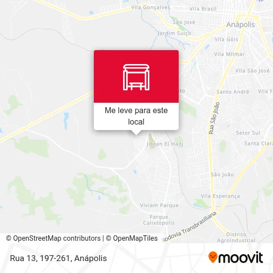 Rua 13, 197-261 mapa