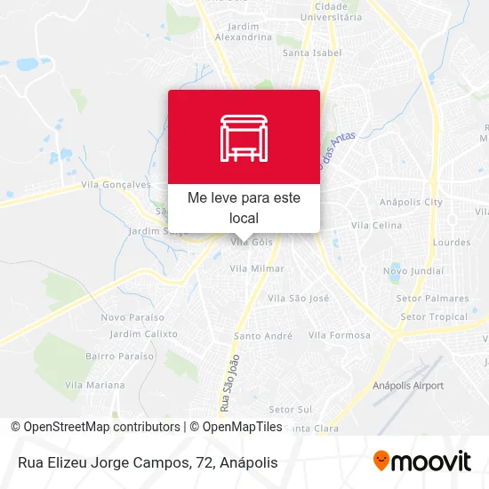 Rua Elizeu Jorge Campos, 72 mapa