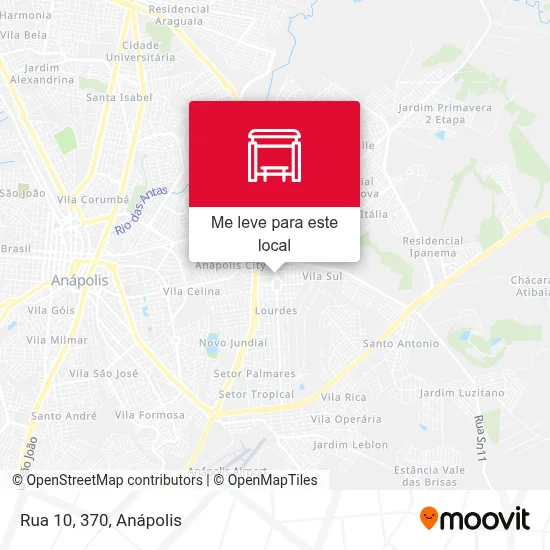 Rua 10, 370 mapa