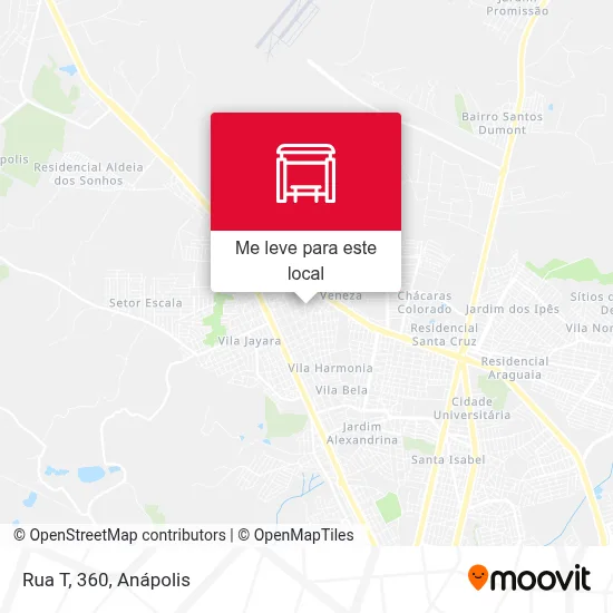 Rua T, 360 mapa