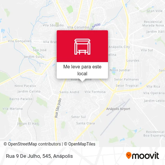 Rua 9 De Julho, 545 mapa