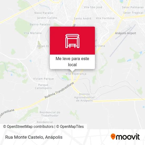 Rua Monte Castelo mapa