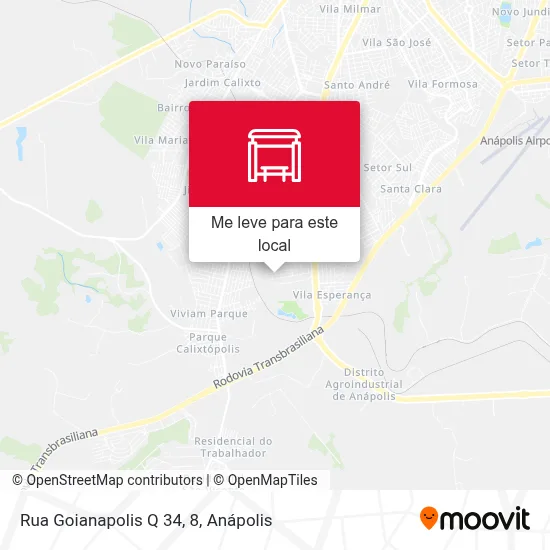 Rua Goianapolis Q 34, 8 mapa