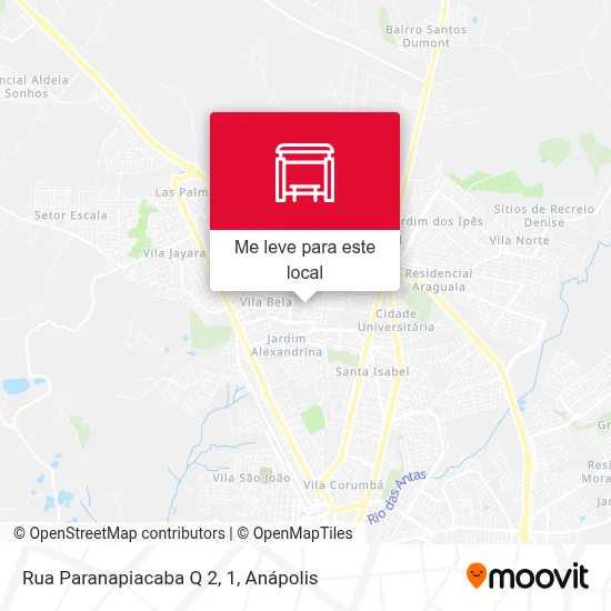 Rua Paranapiacaba Q 2, 1 mapa