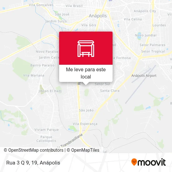 Rua 3 Q 9, 19 mapa