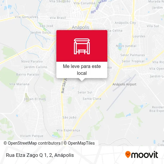 Rua Elza Zago Q 1, 2 mapa