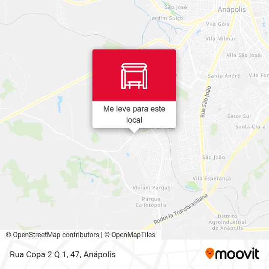 Rua Copa 2 Q 1, 47 mapa