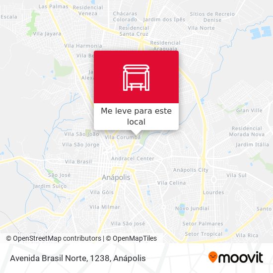 Avenida Brasil Norte, 1238 mapa