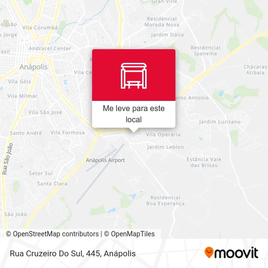 Rua Cruzeiro Do Sul, 445 mapa