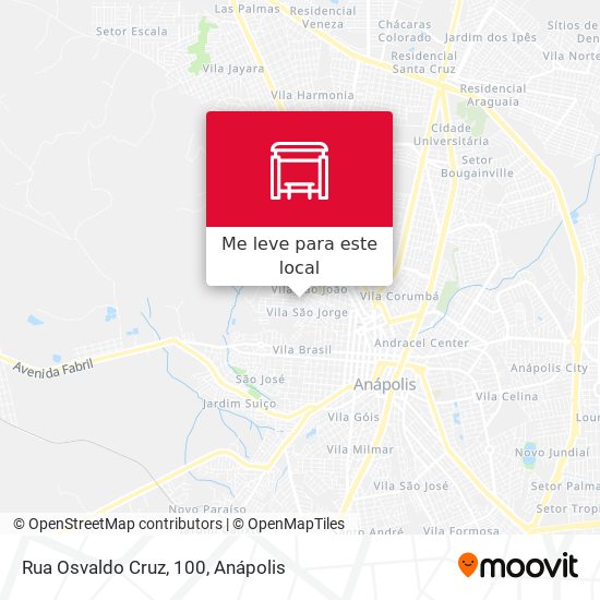 Rua Osvaldo Cruz, 100 mapa