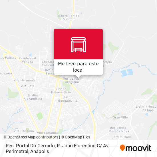 Res. Portal Do Cerrado, R. João Florentino C/ Av. Perimetral mapa