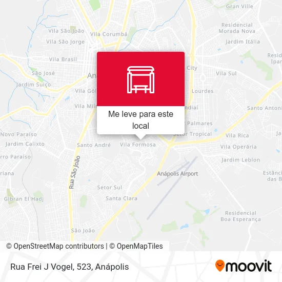 Rua Frei J Vogel, 523 mapa