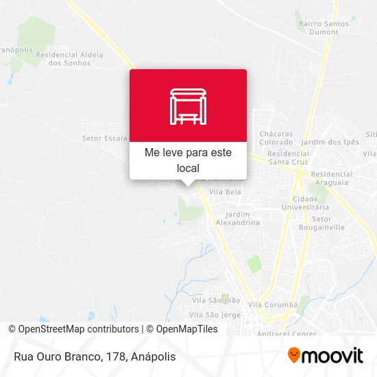 Rua Ouro Branco, 178 mapa