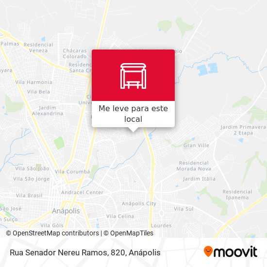 Rua Senador Nereu Ramos, 820 mapa