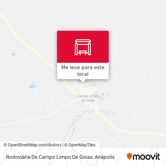 Rodoviária De Campo Limpo De Goias mapa