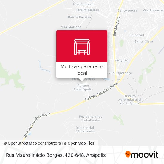 Rua Mauro Inácio Borges, 420-648 mapa
