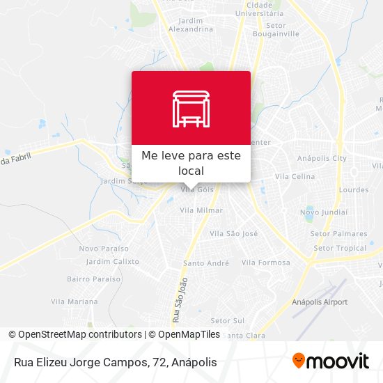 Rua Elizeu Jorge Campos, 72 mapa