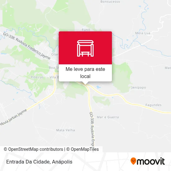 Entrada Da Cidade mapa