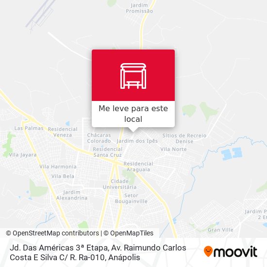 Jd. Das Américas 3ª Etapa, Av. Raimundo Carlos Costa E Silva C/ R. Ra-010 mapa