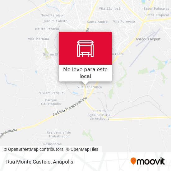 Rua Monte Castelo mapa