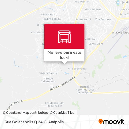 Rua Goianapolis Q 34, 8 mapa