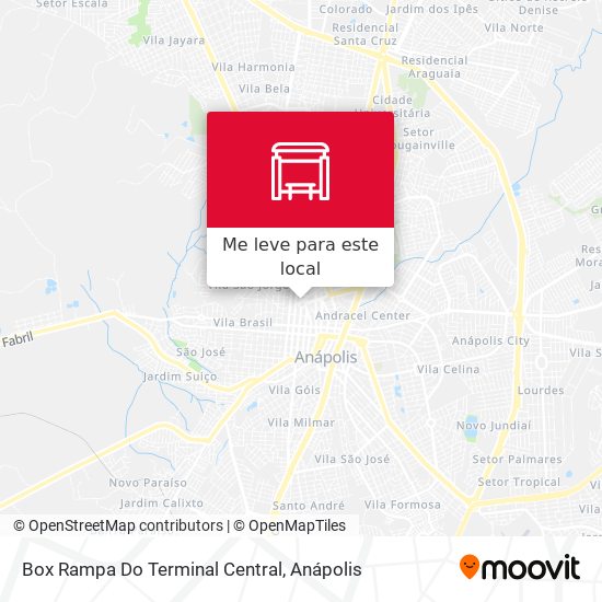 Box Rampa Do Terminal Central mapa