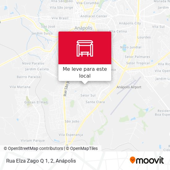 Rua Elza Zago Q 1, 2 mapa