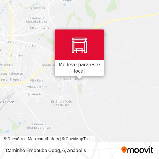 Caminho Embauba Qdag, 6 mapa
