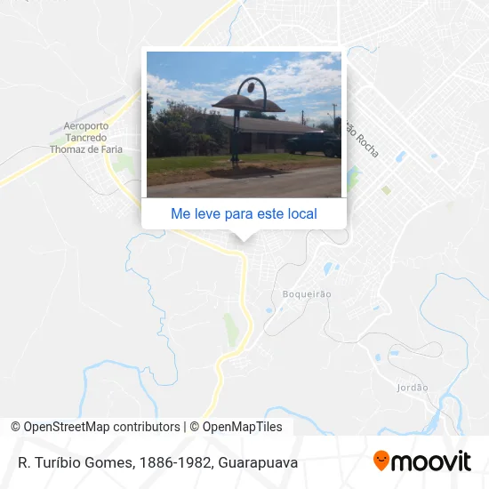R. Turíbio Gomes, 1886-1982 mapa