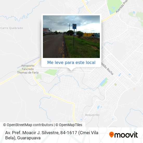 Av. Pref. Moacir J. Silvestre, 84-1617 (Cmei Vila Bela) mapa