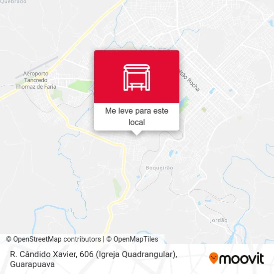 R. Cândido Xavier, 606 (Igreja Quadrangular) mapa