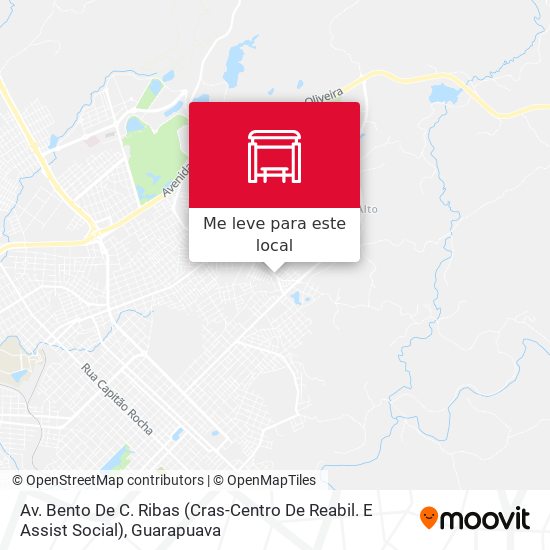 Av. Bento De C. Ribas (Cras-Centro De Reabil. E Assist Social) mapa