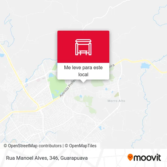 Rua Manoel Alves, 346 mapa