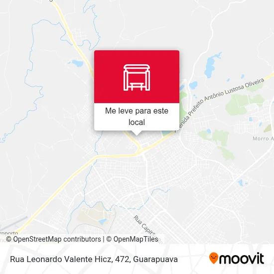 Rua Leonardo Valente Hicz, 472 mapa