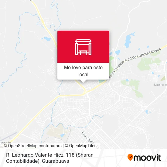 R. Leonardo Valente Hicz, 118 (Sharan Contabilidade) mapa