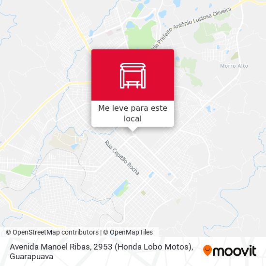 Avenida Manoel Ribas, 2953 (Honda Lobo Motos) mapa