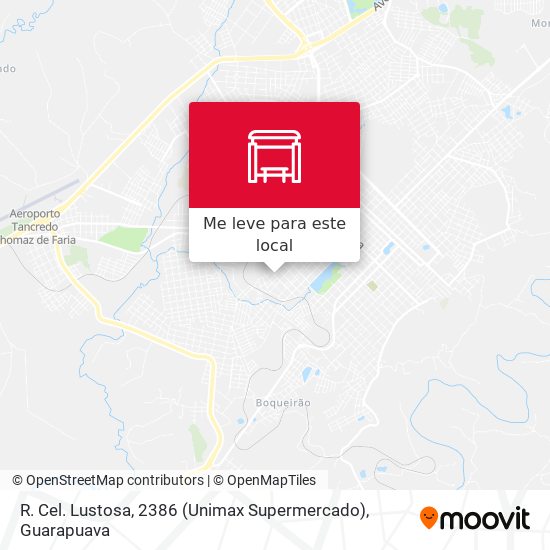R. Cel. Lustosa, 2386 (Unimax Supermercado) mapa