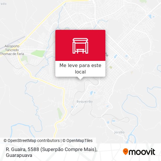 R. Guaíra, 5588 (Superpão Compre Mais) mapa