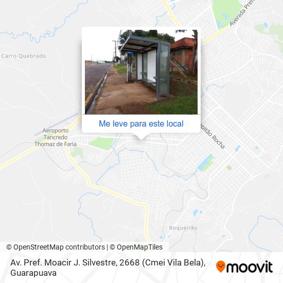 Av. Pref. Moacir J. Silvestre, 2668 (Cmei Vila Bela) mapa