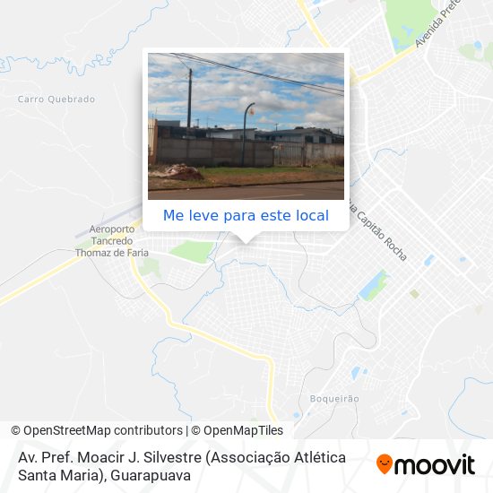 Av. Pref. Moacir J. Silvestre (Associação Atlética Santa Maria) mapa