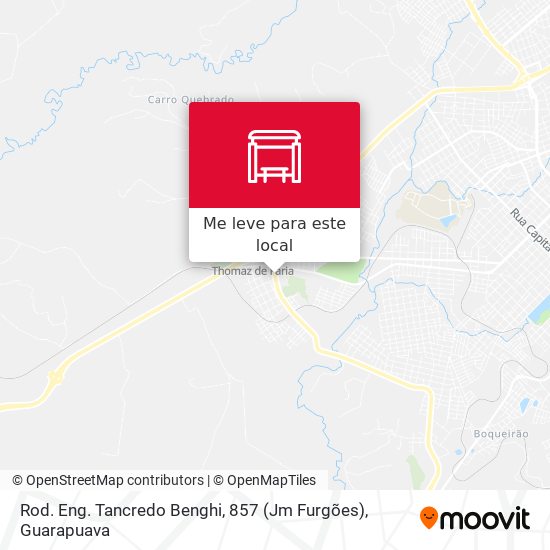 Rod. Eng. Tancredo Benghi, 857 (Jm Furgões) mapa