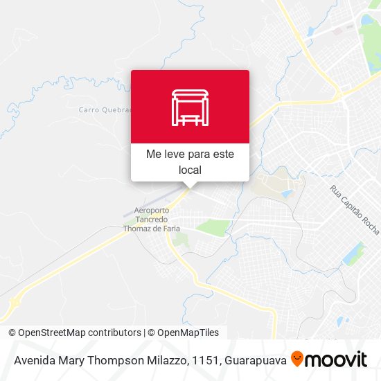 Avenida Mary Thompson Milazzo, 1151 mapa
