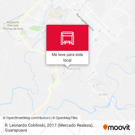 R. Leonardo Coblinski, 2017 (Mercado Realeza) mapa