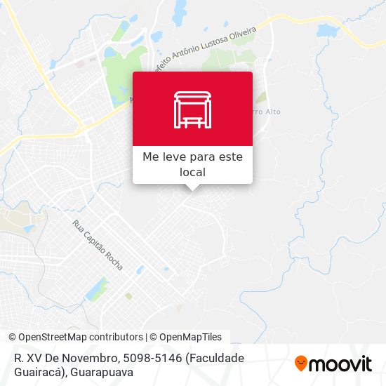 R. XV De Novembro, 5098-5146 (Faculdade Guairacá) mapa